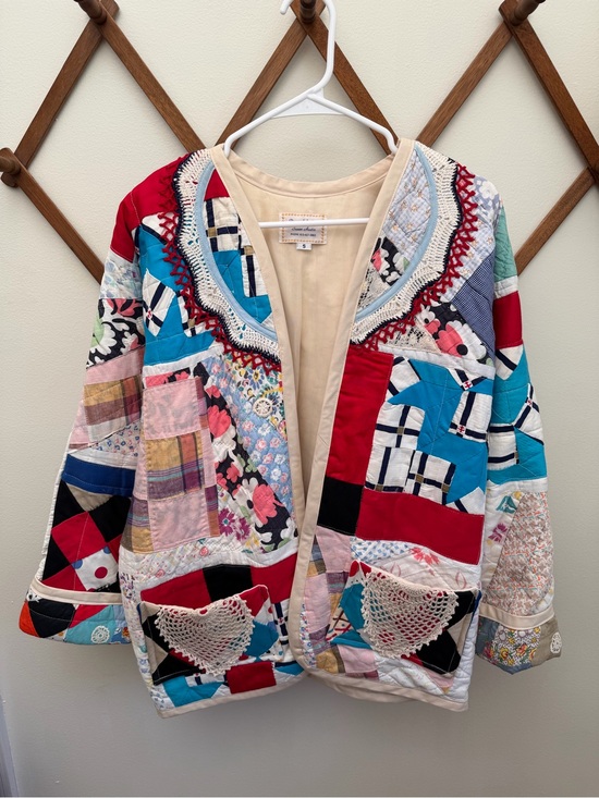 Jackets & Blazers - Vintage Handmade Quilt/Doily Jacket
